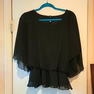 Black Sheer Top